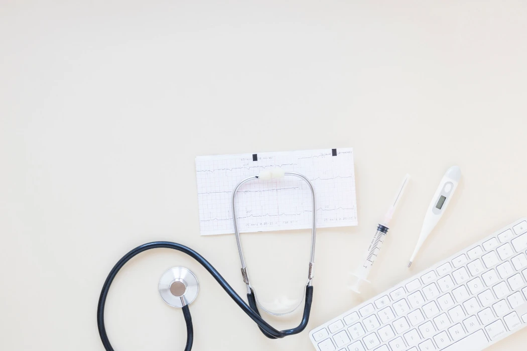 Flat lay medical composition